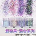 Chunky Glitter Pulver Mischfarbe für Nail Art Glitter Pulverflocken